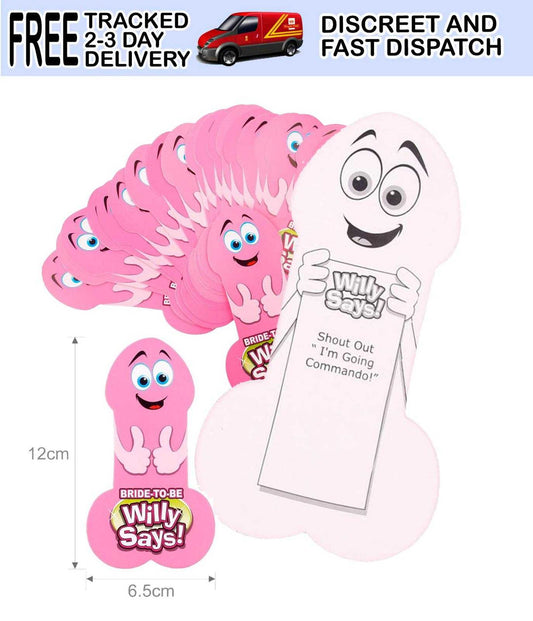 24pcs Willy Says Cards