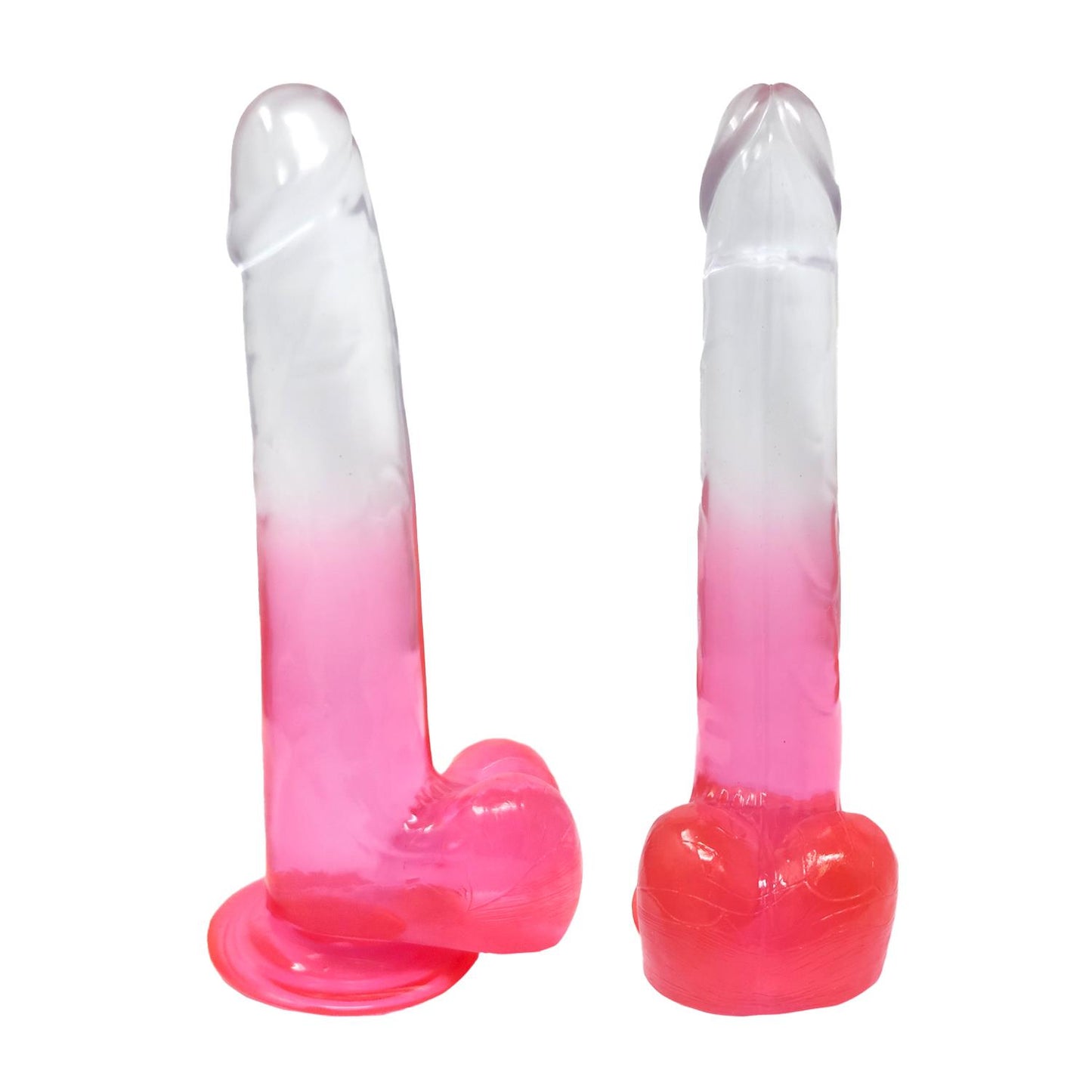 Buzz Pinky Ombre Fade Dildo Pink & Frosted Realistic