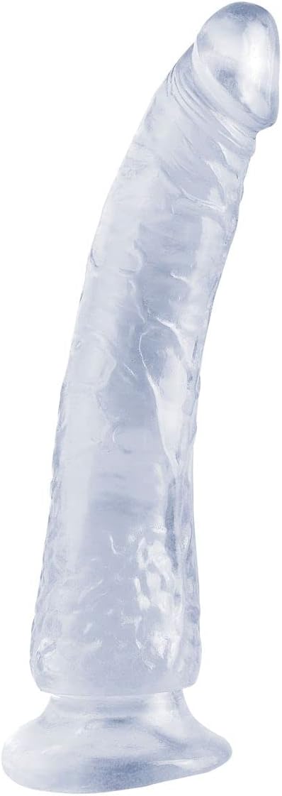 Pipedreams Basix Rubber Works - Slim 7" with Suction Cup (Clear)