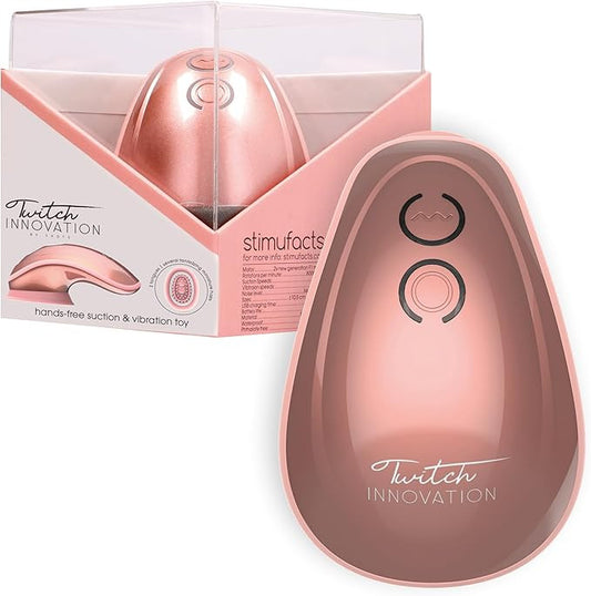 Twitch Hands Free Suction & Vibration Toy (Various Colors)