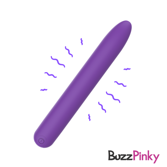 BuzzPinky 7 Inch USB Rechargeable 10 speed bullet Matte Purple BuzzPinky