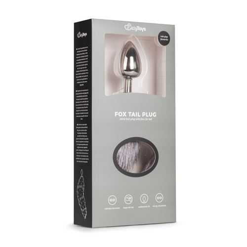 Easytoys Fetish Collection Fox Tail Plug No. 4 - Silver Easytoys