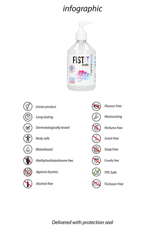 FIST IT Hybrid Lubricant - 17 fl oz / 500 ml - Pump Fist It