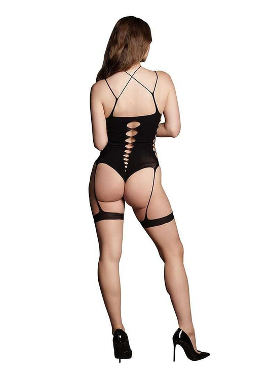 Metis XVI Body with Garters and Crossed Neckline One Size le desir