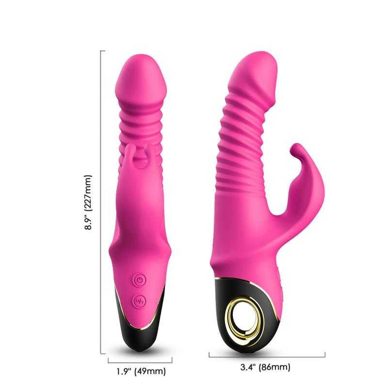 Rose Radiance Rabbit: 9 Modes & 9 Frequencies for Ultimate Pleasure BuzzPinky
