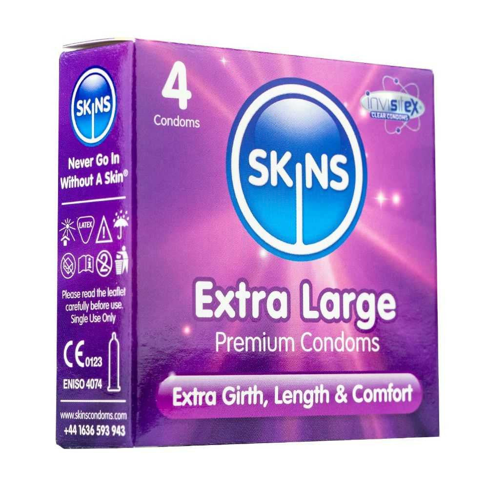 Skins Condoms Extra Large 4 Pack skins
