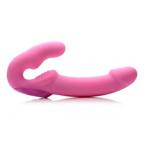 Strapless Strap-On Vibrator - Urge Pink, Remote Control, Dual Stimulation xr brands
