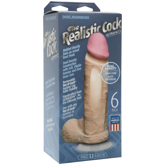 The Realistic Cock ULTRASKYN 6 Inch Doc Johnson