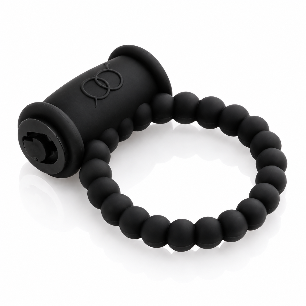 Single Speed Beaded Vibrating C (Ring Pink, Purple, Black)