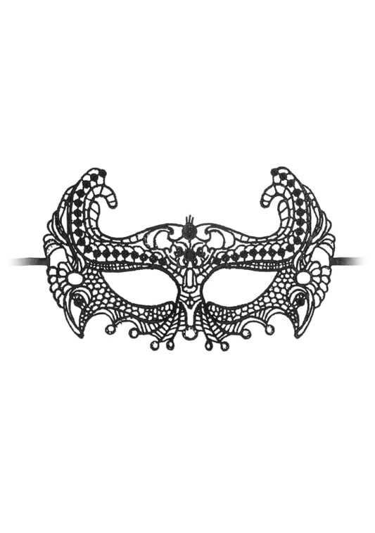 Empress Black Lace Mask - Black