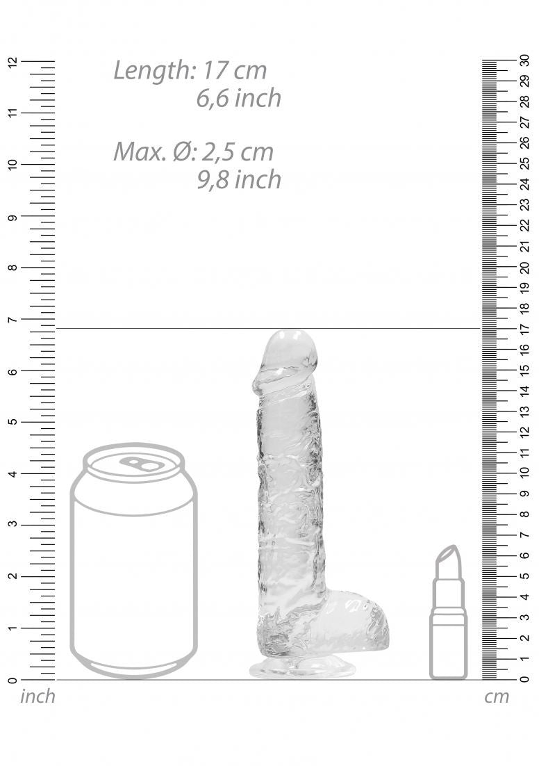 Realistic Dildo with Balls - 6"/ 15 cm