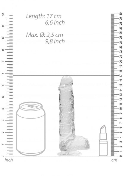 Realistic Dildo with Balls - 6"/ 15 cm