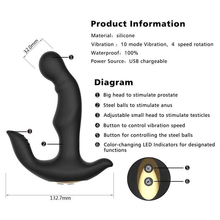 10 Mode Vibrating Prostate Massager