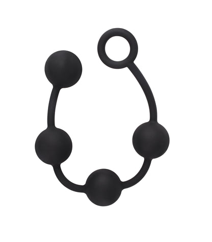 Black Mont Anal Beads (Various Sizes)