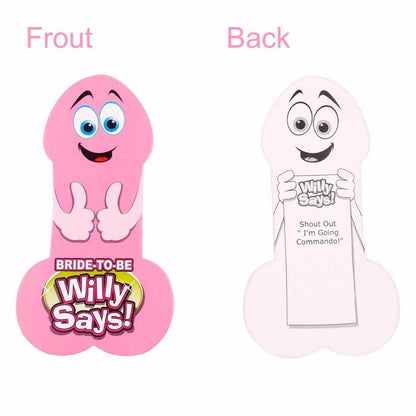 24pcs Willy Says Cards NA