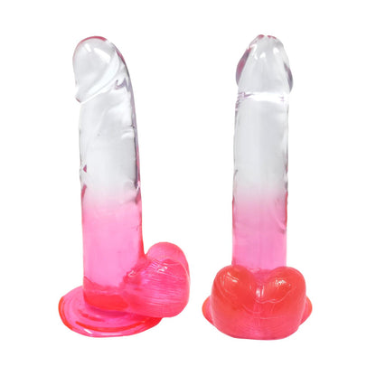 Buzz Pinky Ombre Fade Dildo Pink & Frosted Realistic