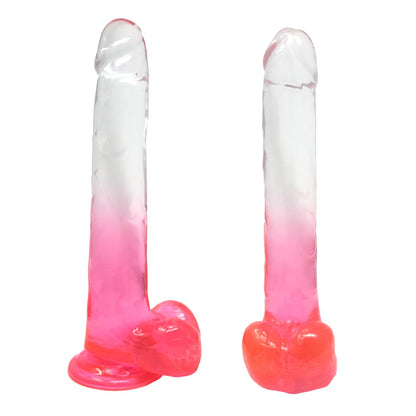 Buzz Pinky Ombre Fade Dildo Pink & Frosted Realistic
