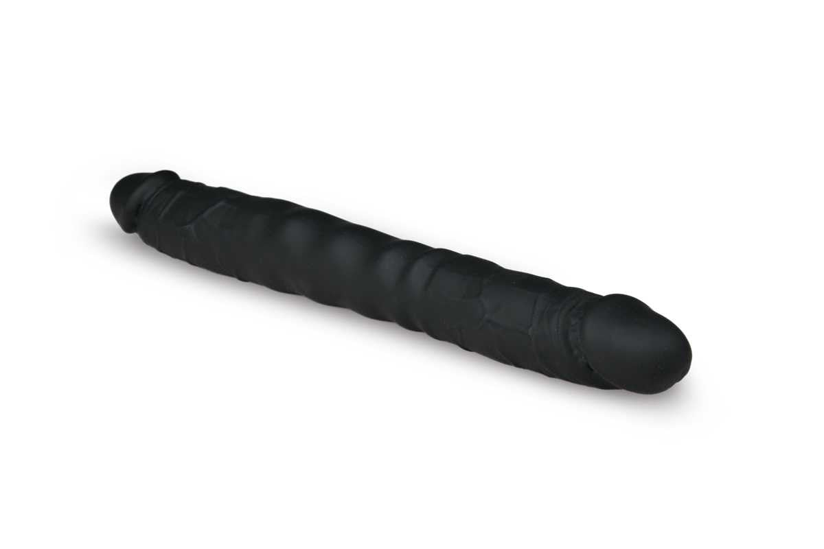 30cm Silicone Double Ended Dildo - Black Easytoys