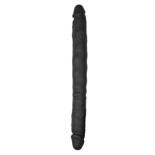 30cm Silicone Double Ended Dildo - Black Easytoys