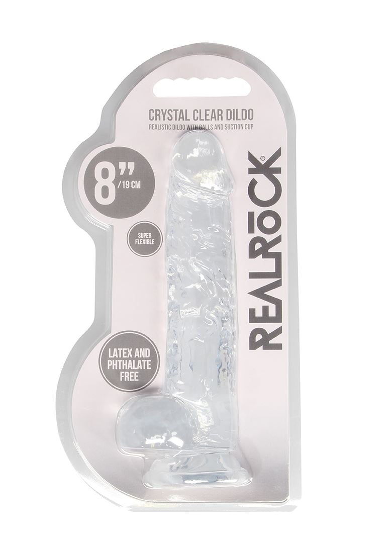 Realistic Dildo with Balls - 8"/ 20 cm