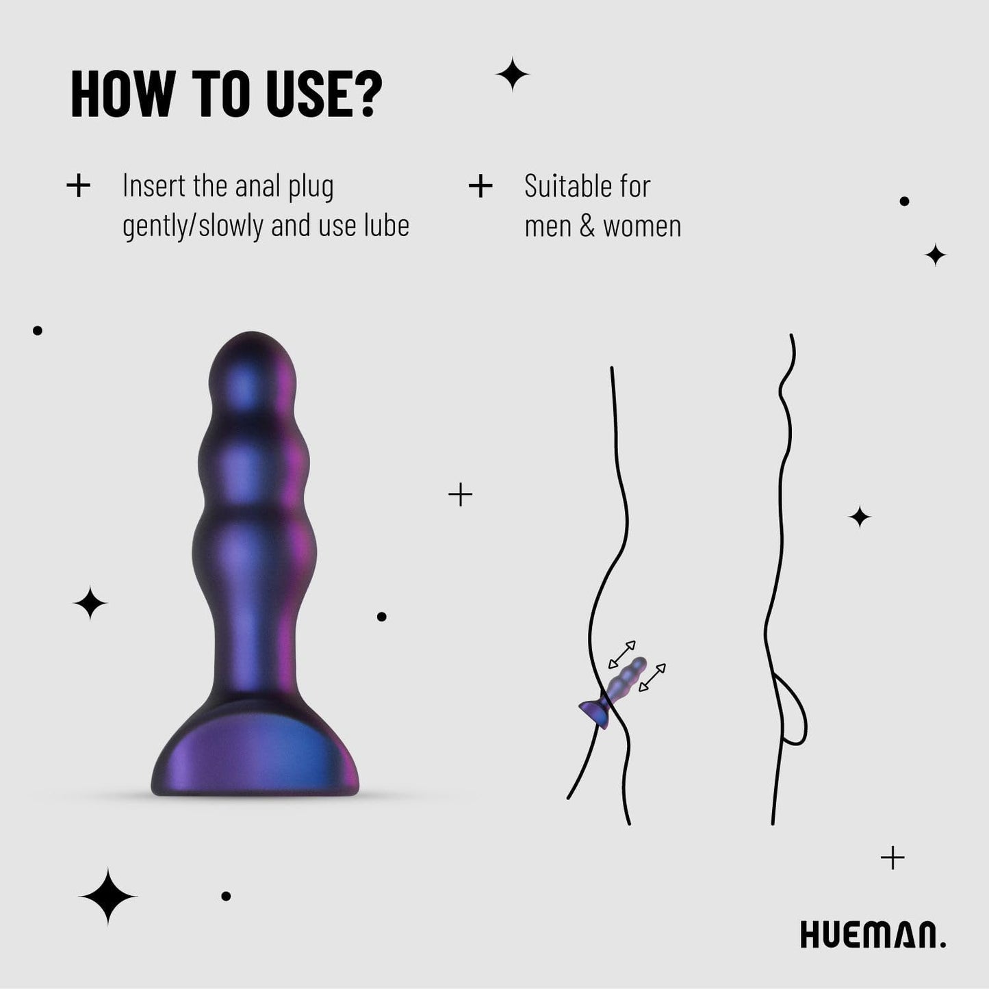 Hueman Space Invader Vibrating Butt Plug
