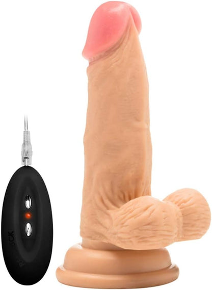 Vibrating Realistic Cock with Balls (Various Sizes)