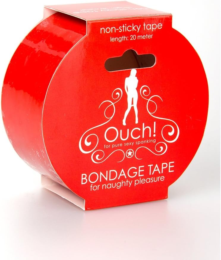 Ouch Bondage Tape - Black & Red