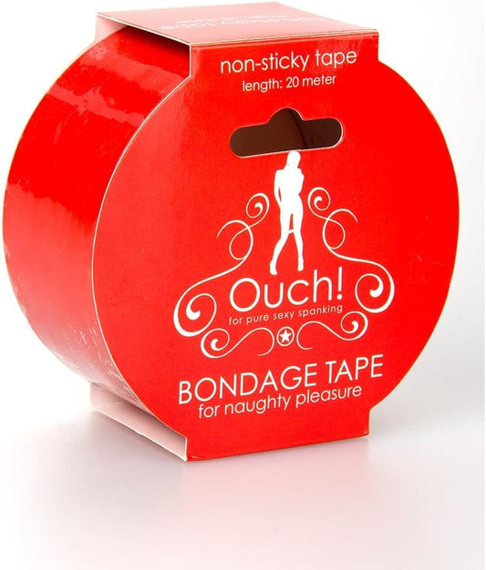 Ouch Bondage Tape - Black & Red