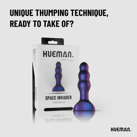 Hueman Space Invader Vibrating Butt Plug