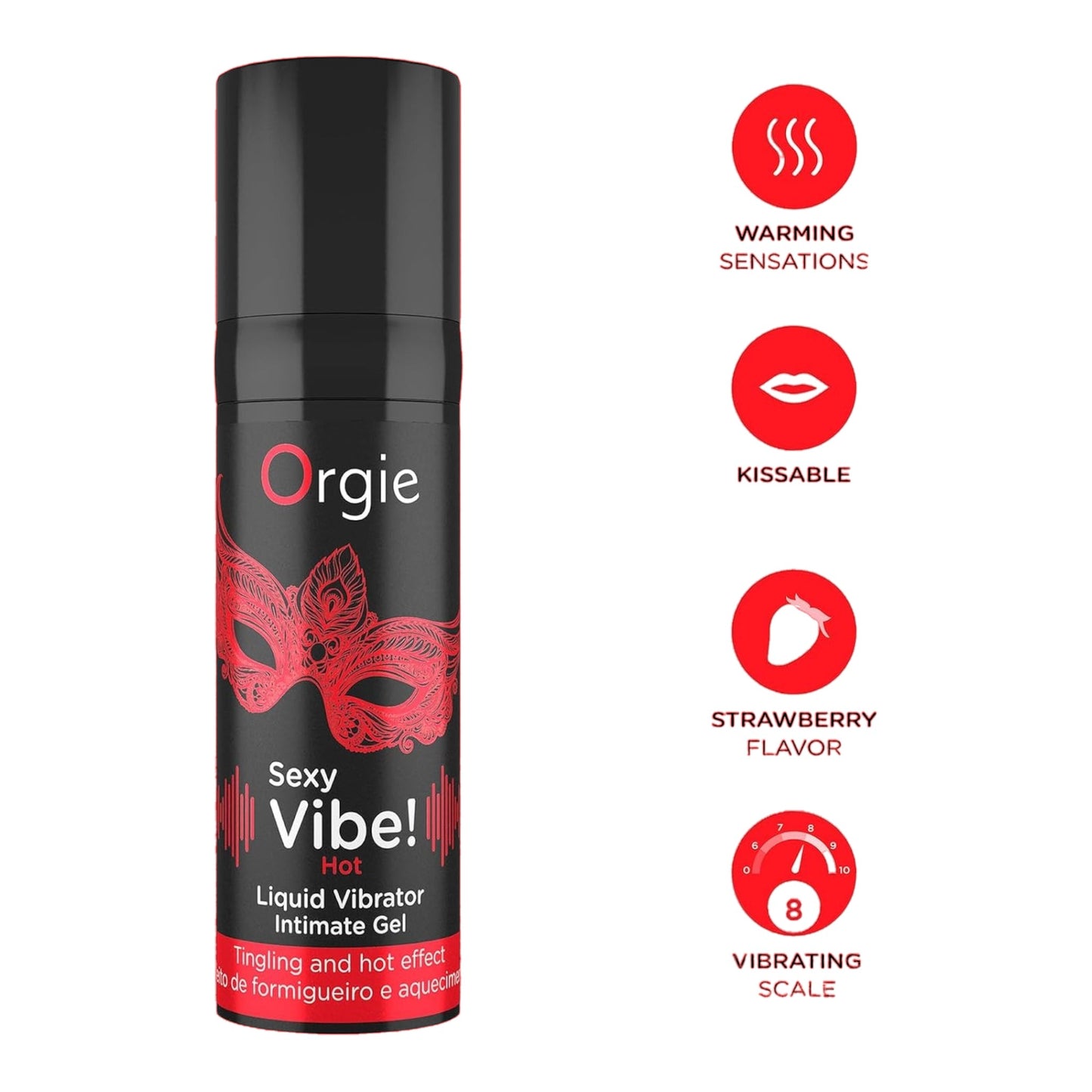 Orgie Sexy Vibe Hot Liquid Vibrator Gel 15ml