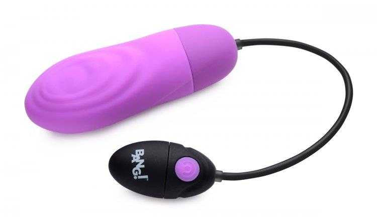 7X Pulsing Rechargeable Silicone Bullet - Purple