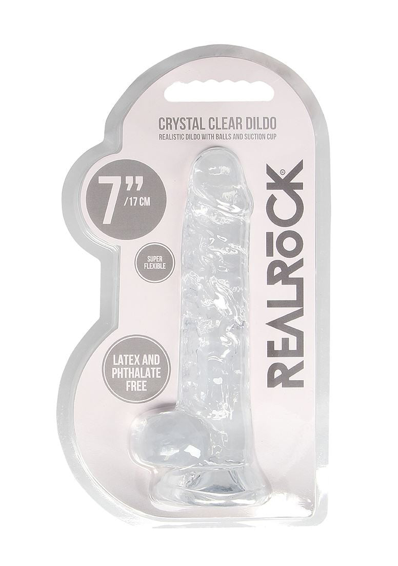 Realistic Dildo with Balls - 7''/ 18 cm