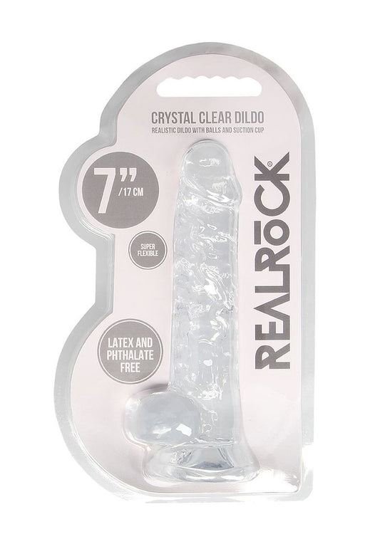 Realistic Dildo with Balls - 7''/ 18 cm