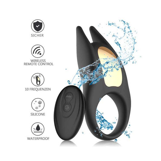 Batmen Vibrating Cock Ring 10 Speed Winyi