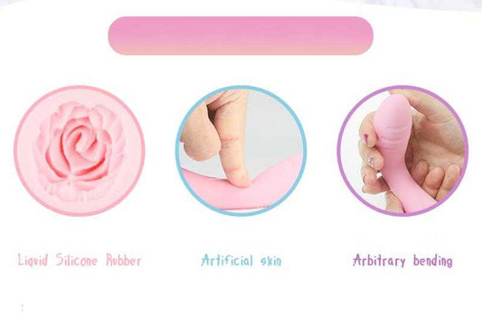 Bendable Vibrator (Dual Motors) Blue BuzzPinky