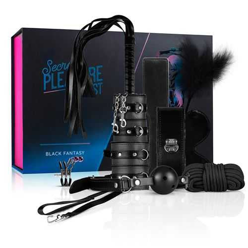 Bondage Kit Secret Pleasure Chest - Black Fantasy EDC