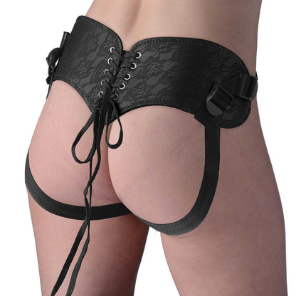 Burlesque Universal Corset Harness - Black xr brands