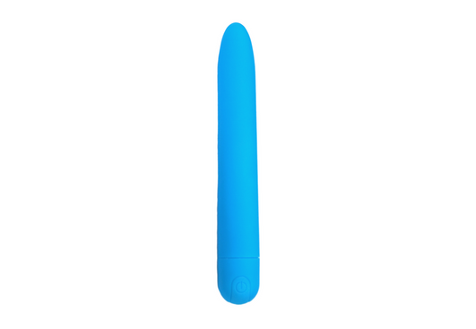 BuzzPinky 7 Inch USB Rechargeable 10 speed bullet Matte Blue BuzzPinky