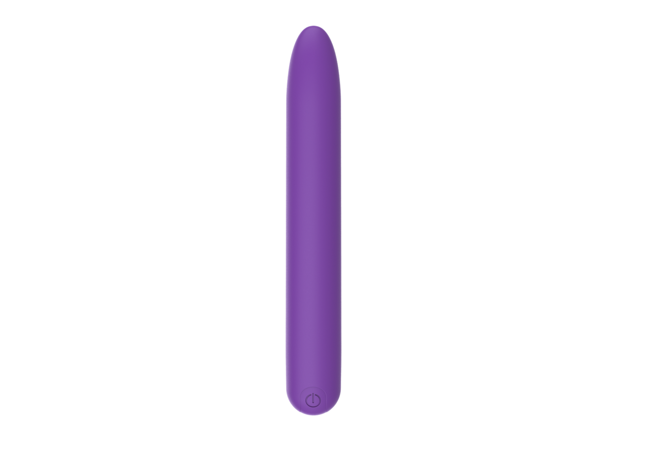 BuzzPinky 7 Inch USB Rechargeable 10 speed bullet Matte Purple BuzzPinky