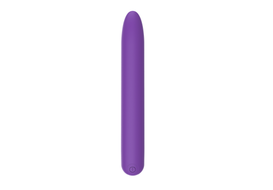 BuzzPinky 7 Inch USB Rechargeable 10 speed bullet Matte Purple BuzzPinky