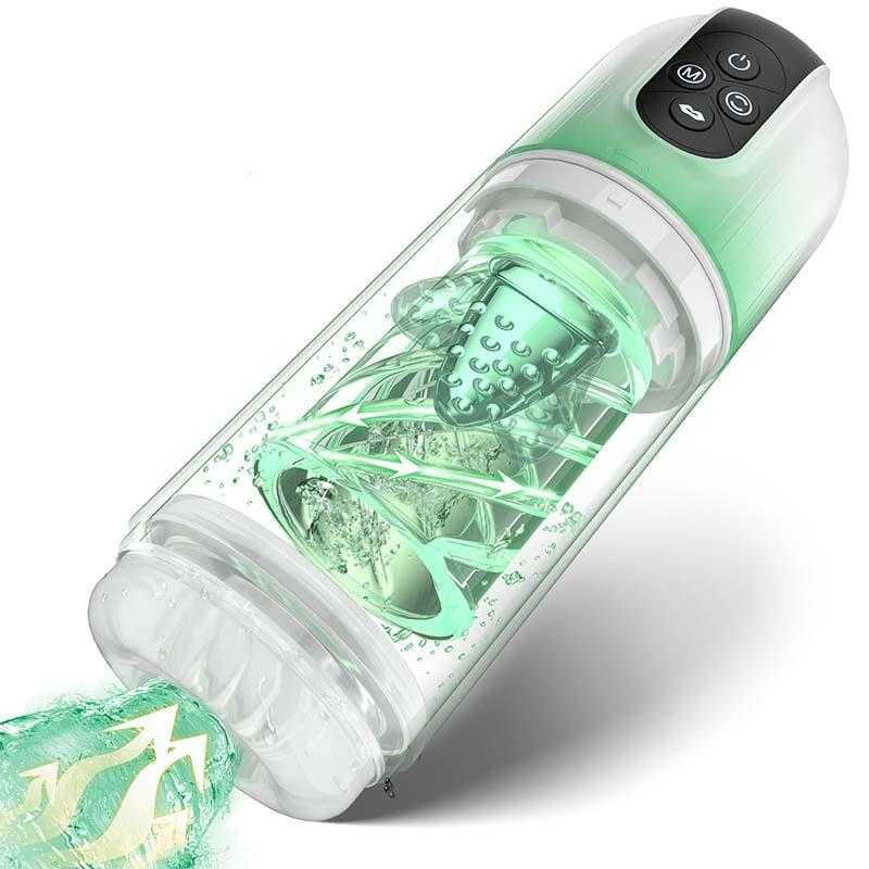 BuzzPinky AquaTease: 7-Mode Rotating Sucking Male Masturbator & Licking Massage BuzzPinky
