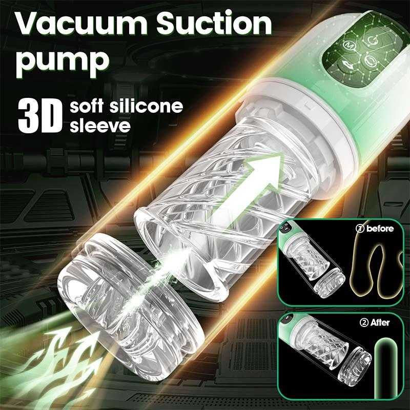 BuzzPinky AquaTease: 7-Mode Rotating Sucking Male Masturbator & Licking Massage BuzzPinky