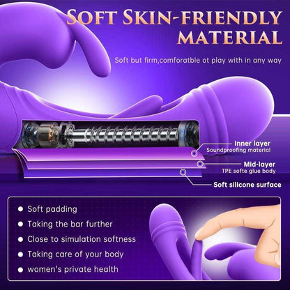 BuzzPinky Aurora Flapper: 3-in-1 Vibrator BuzzPinky