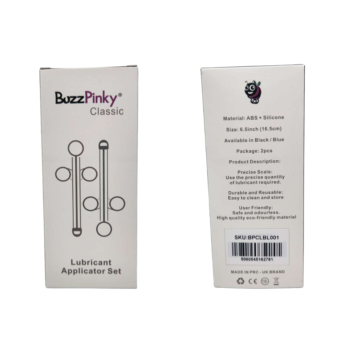 BuzzPinky Classic Lubricant Applicator Set Blue BuzzPinky