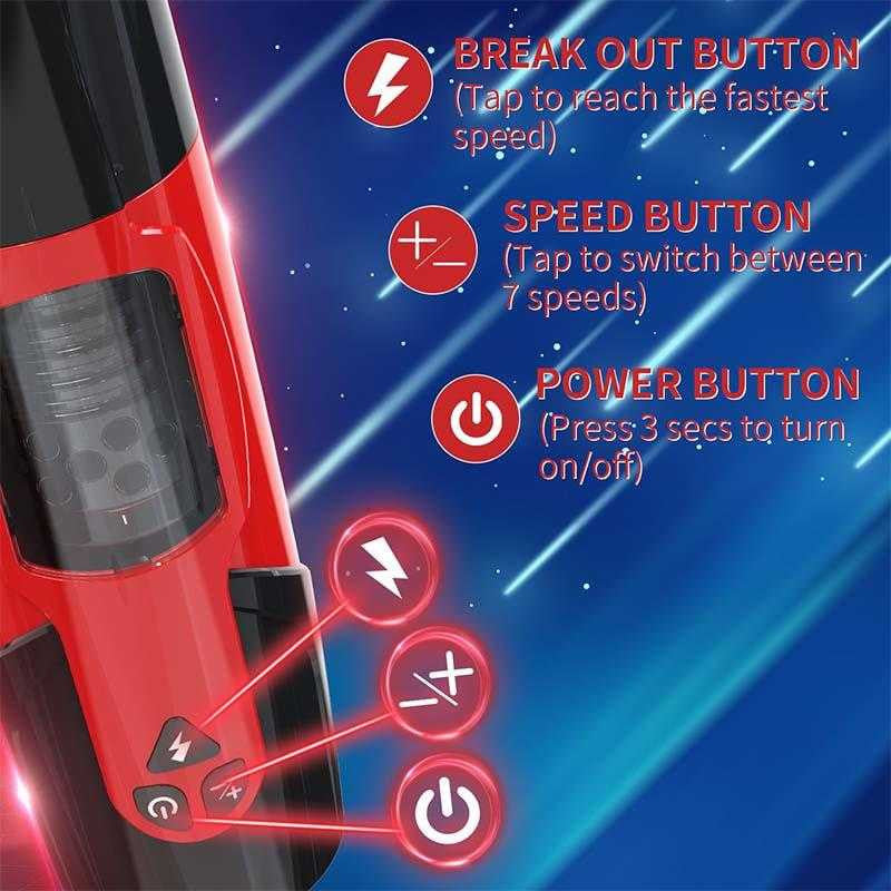 BuzzPinky PowerPulse: Blue Dynamic Thruster and Rotator with Vocal Interaction BuzzPinky