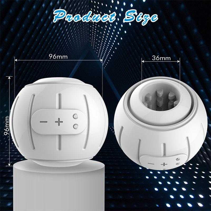 BuzzPinky PulsarPod: White Edition - 10-Mode Vibrating Male Masturbator BuzzPinky