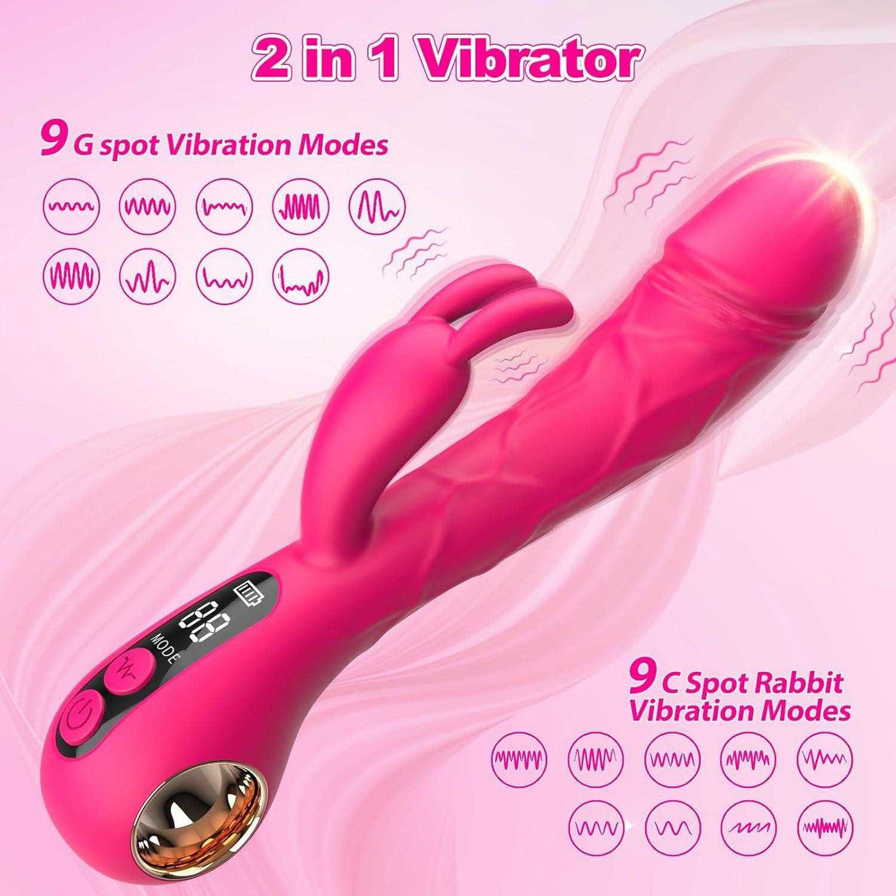 BuzzPinky Radiant Bliss Rabbit Vibrator BuzzPinky
