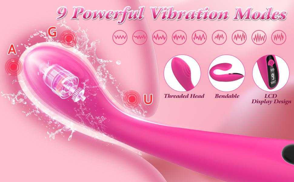 BuzzPinky Sensuelle Curve: G-Spot Precision Wand Vibrator with Digital Display BuzzPinky