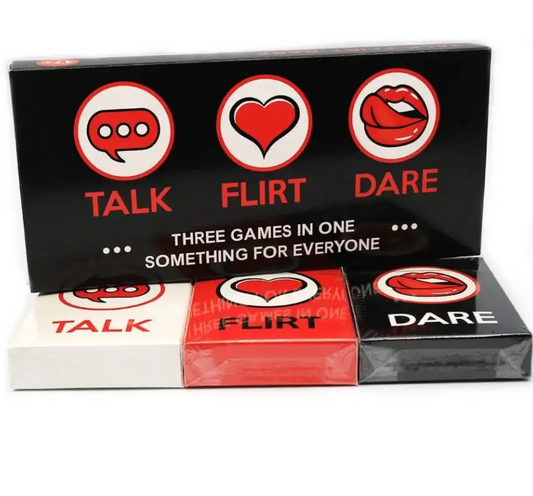 BuzzPinky Talk-Flirt-Dare Game Card