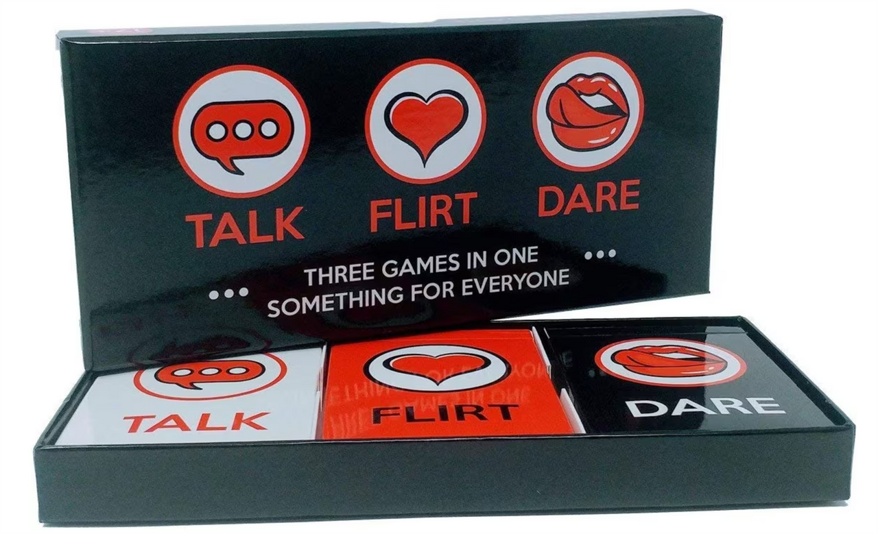 BuzzPinky Talk-Flirt-Dare Game Card